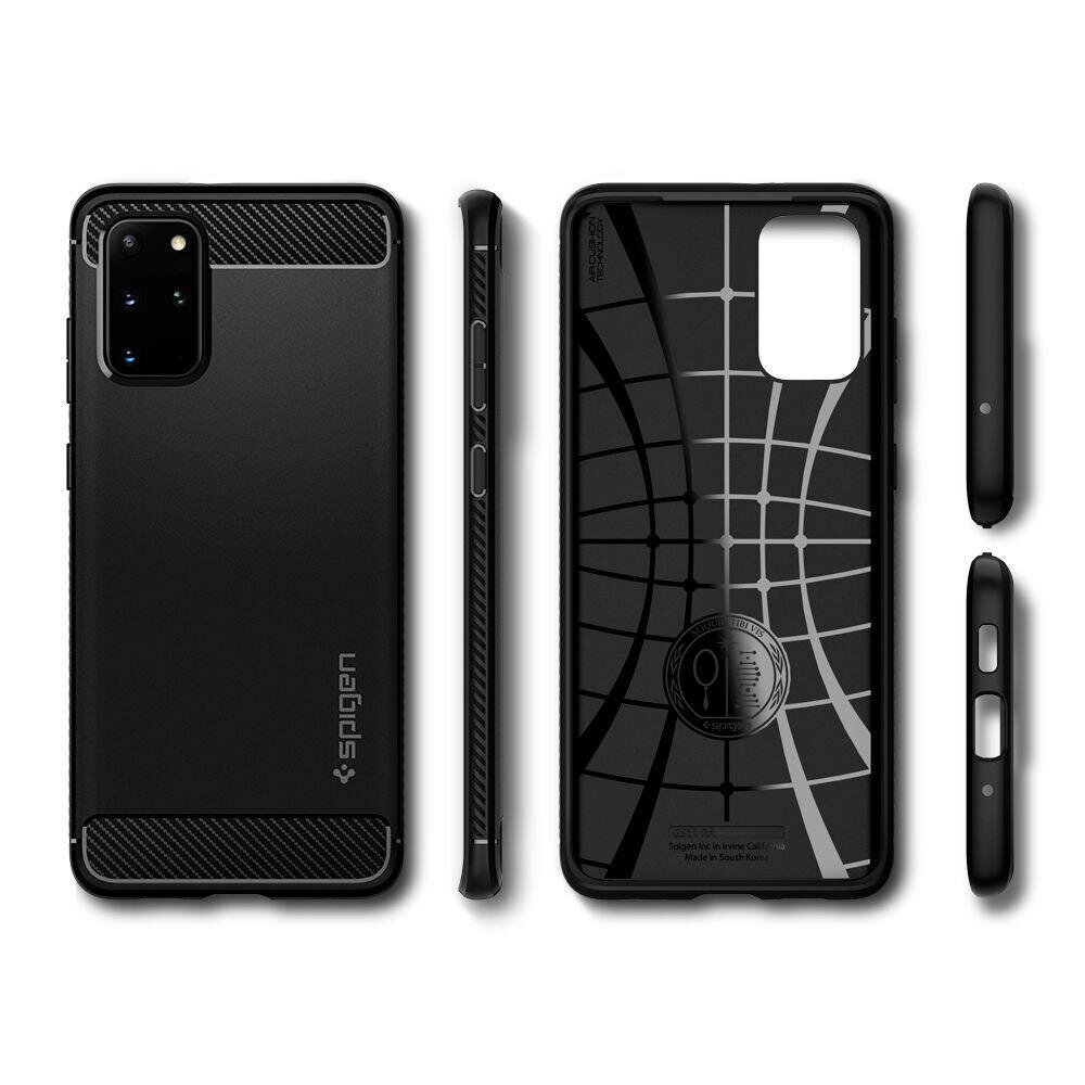 Spigen Rugged Armor Galaxy S20+ Plus Matte Black cena un informācija | Telefonu vāciņi, maciņi | 220.lv