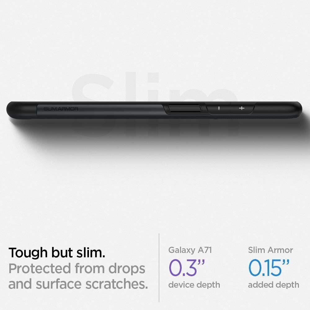 Spigen Slim Armor Galaxy A51 Metal Slate цена и информация | Telefonu vāciņi, maciņi | 220.lv
