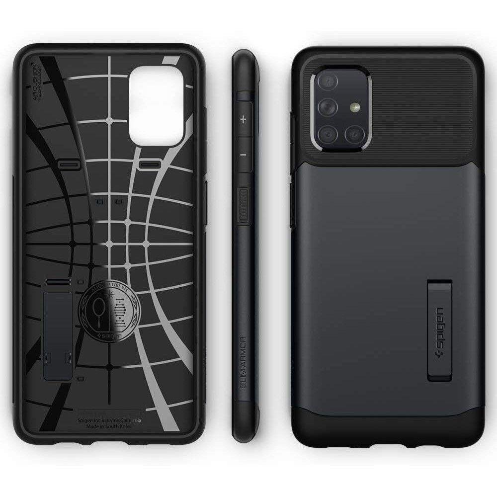 Spigen Slim Armor Galaxy A51 Metal Slate cena un informācija | Telefonu vāciņi, maciņi | 220.lv