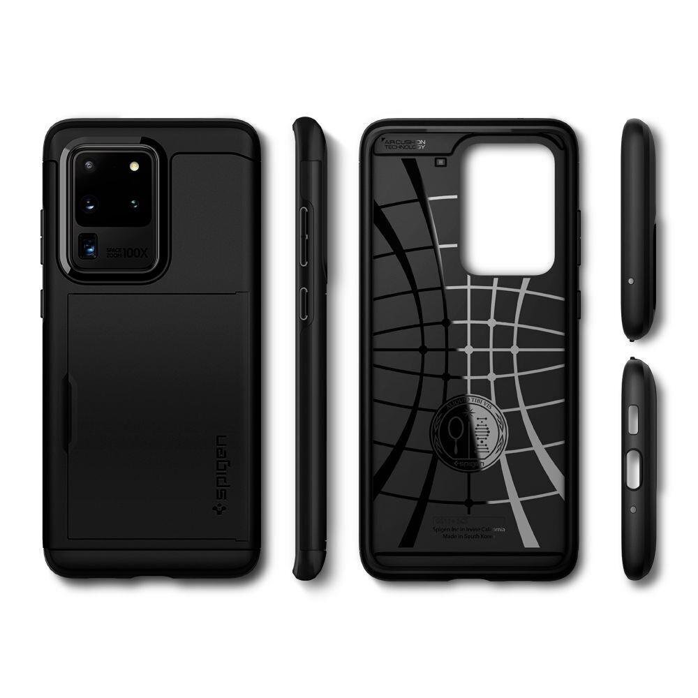 Spigen Slim Armor Cs Galaxy S20 Ultra Black cena un informācija | Telefonu vāciņi, maciņi | 220.lv