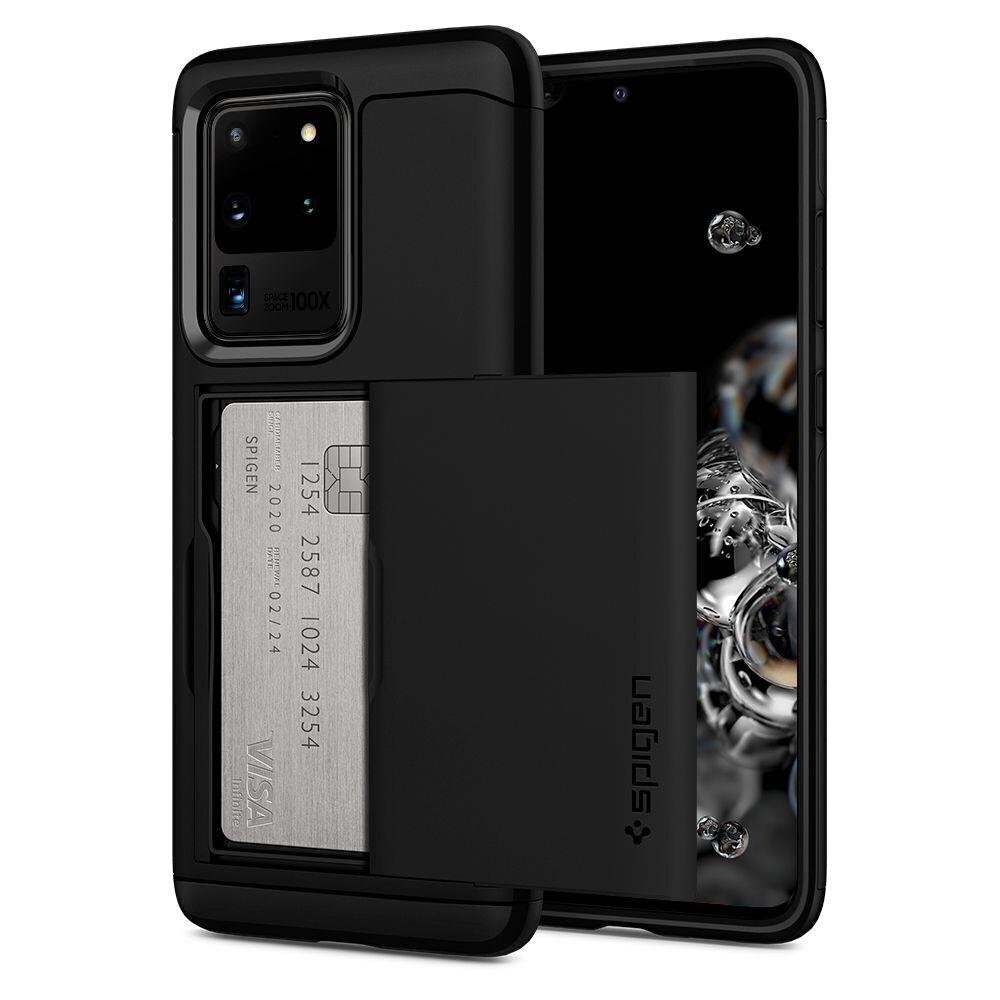 Spigen Slim Armor Cs Galaxy S20 Ultra Black cena un informācija | Telefonu vāciņi, maciņi | 220.lv