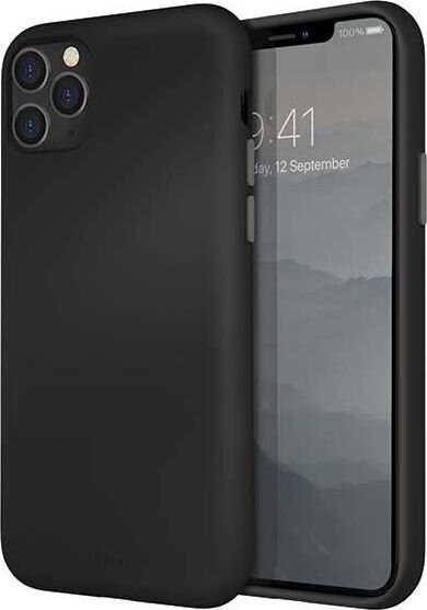 UNIQ Lino Hue protective case for iPhone 11 Pro Max black (Black) cena un informācija | Telefonu vāciņi, maciņi | 220.lv