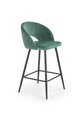 2-u bāra krēslu komplekts Halmar H96, zaļš/melns