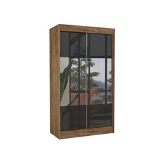 Шкаф Adrk Furniture Tamos 120 см, коричневый/черный цена и информация | Шкафы | 220.lv