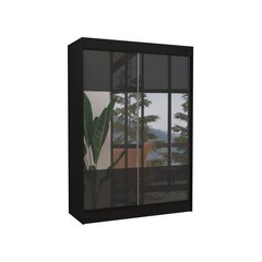 Шкаф Adrk Furniture Tamos 150 см, черный цена и информация | Шкафы | 220.lv