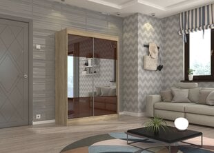 Шкаф Adrk Furniture Tamos 150 см, коричневый/цвета дуба цена и информация | Шкафы | 220.lv