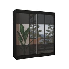 Skapis Adrk Furniture Tamos 200 cm, melns cena un informācija | Skapji | 220.lv