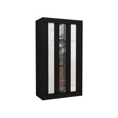 Шкаф Adrk Furniture Keita 120 см, черный/белый цена и информация | Шкафы | 220.lv