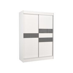 Шкаф Adrk Furniture Batia 150 см, белый/серый цена и информация | Шкафы | 220.lv