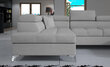 Stūra dīvāns NORE Eduardo, gaiši rozā/balts цена и информация | Stūra dīvāni | 220.lv