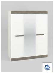 Шкаф ML Meble Blanco 27, белый / серый цена и информация | Шкафы | 220.lv