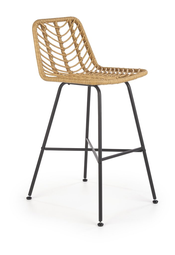 4-u bāra krēslu komplekts Halmar H97, brūns/melns cena un informācija | Dārza krēsli | 220.lv