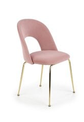 4 krēslu komplekts Halmar K385, rozā/zelta krāsā cena un informācija | Virtuves un ēdamistabas krēsli | 220.lv