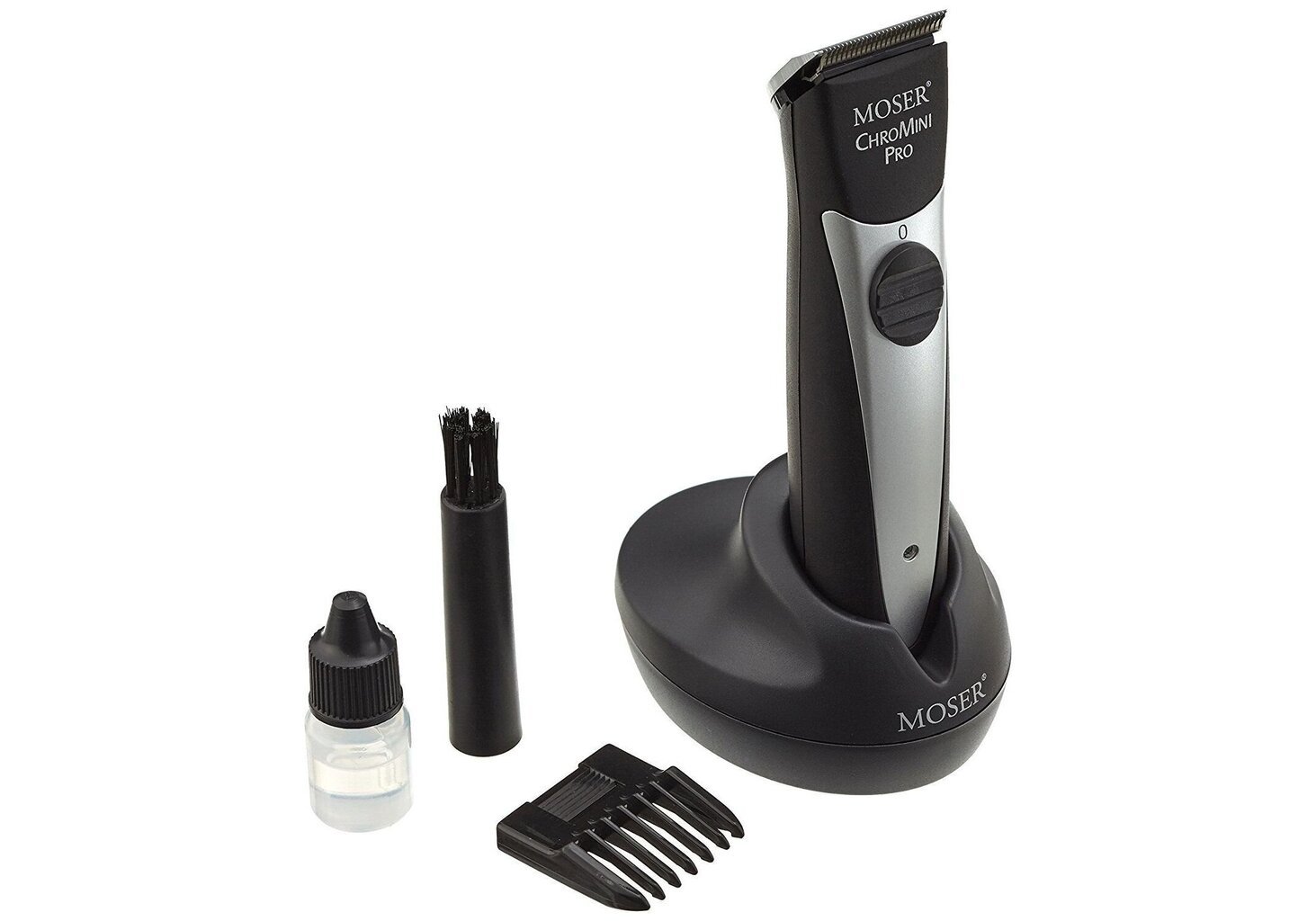 MOSER Professional Cordless hair trimmer CHROMINI PRO Black - Mašinite matu griešanai, kantītei, melna cena un informācija | Matu griežamās mašīnas | 220.lv