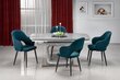 2 krēslu komplekts Halmar K364, zaļš cena un informācija | Virtuves un ēdamistabas krēsli | 220.lv