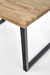 Обеденный стол Halmar Radus 120 см, коричневый/черный цена и информация | Кухонные и обеденные столы | 220.lv