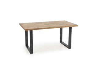 Обеденный стол Halmar Radus 160 см, коричневый/черный цена и информация | Кухонные и обеденные столы | 220.lv