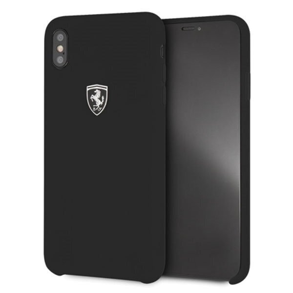 Ferrari Hardcase FEOSIHCI65BK iPhone Xs Max black Silicone Off track цена и информация | Telefonu vāciņi, maciņi | 220.lv