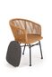 2-u krēslu komplekts Halmar K400, brūns cena un informācija | Dārza krēsli | 220.lv