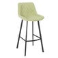 Bāra krēsls Naomi, zaļš cena un informācija | Virtuves un ēdamistabas krēsli | 220.lv