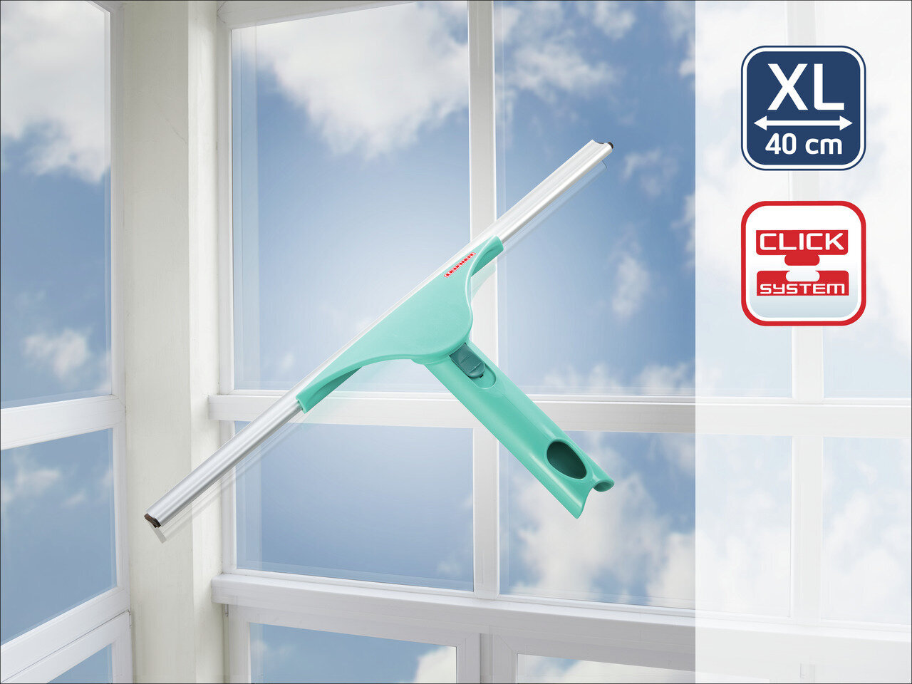LEIFHEIT Logu tīrītājs Window Slider XL, 40 cm cena un informācija | Tīrīšanas piederumi | 220.lv
