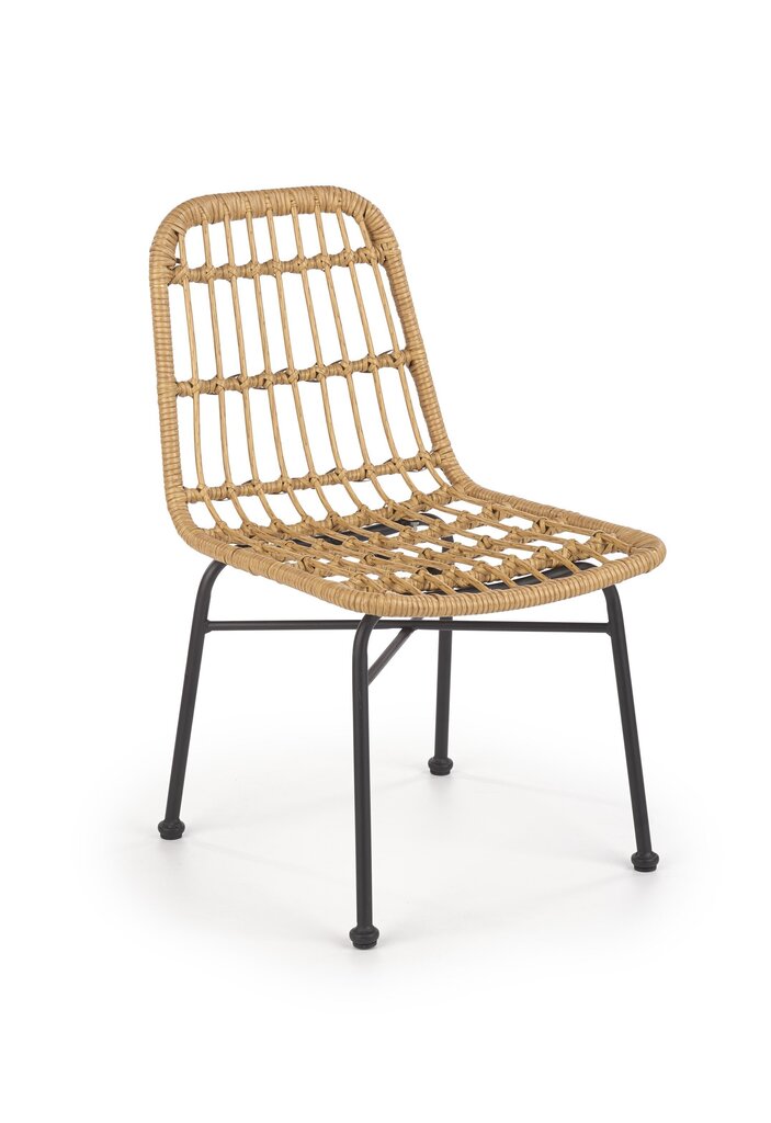 4-u krēslu komplekts Halmar K401, brūns/melns cena un informācija | Dārza krēsli | 220.lv