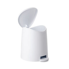 Vannas istabas pedāļspainis 3L Standard balts cena un informācija | Miskastes | 220.lv