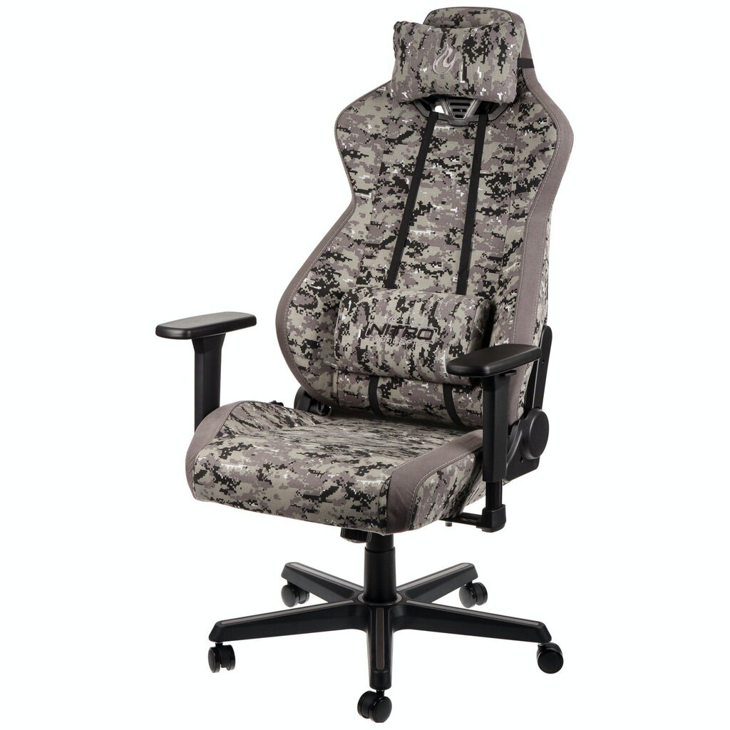Spēļu krēsls Nitro Concepts GAGC-119, pelēks/melns cena un informācija | Biroja krēsli | 220.lv