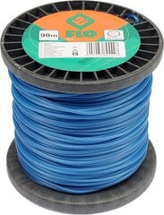 Aukla trimmerim (apaļa) Flo d-2,4mm x 90m (89442) cena un informācija | Dārza tehnikas rezerves daļas | 220.lv