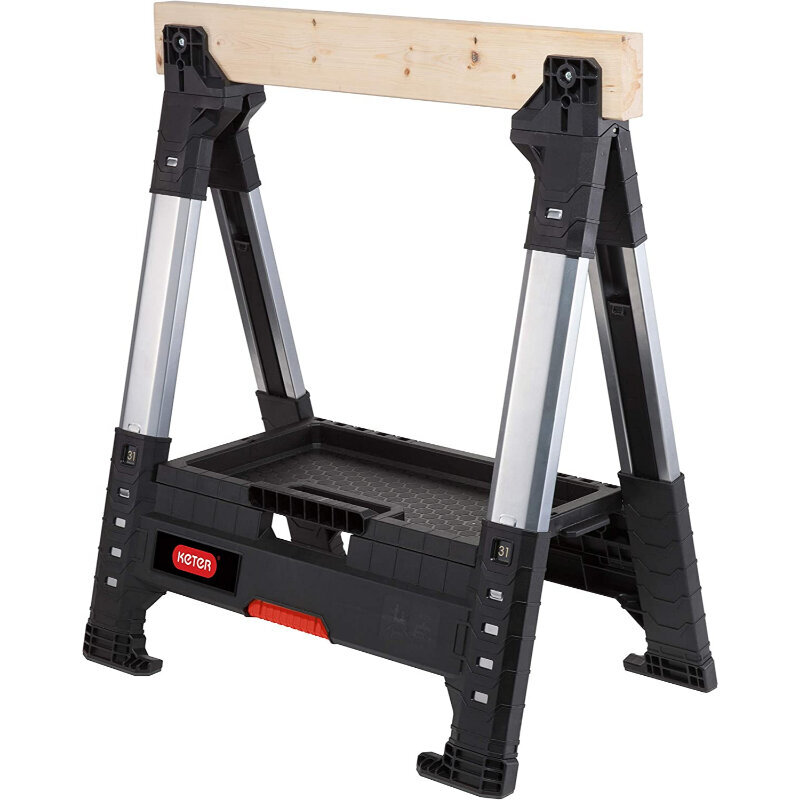 Steķis ar koka virsmu Lumber Jack Sawhorse 71x69x82cm цена и информация | Rokas instrumenti | 220.lv