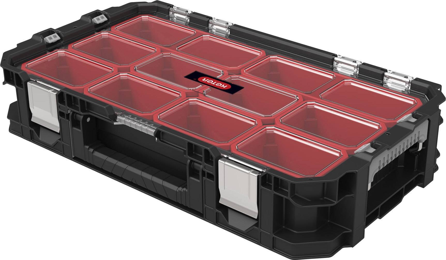 Instrumentu kaste ar organaizeru uz riteņiem Connect Cart + Organizer 56,5x37,3x55cm cena un informācija | Instrumentu kastes | 220.lv