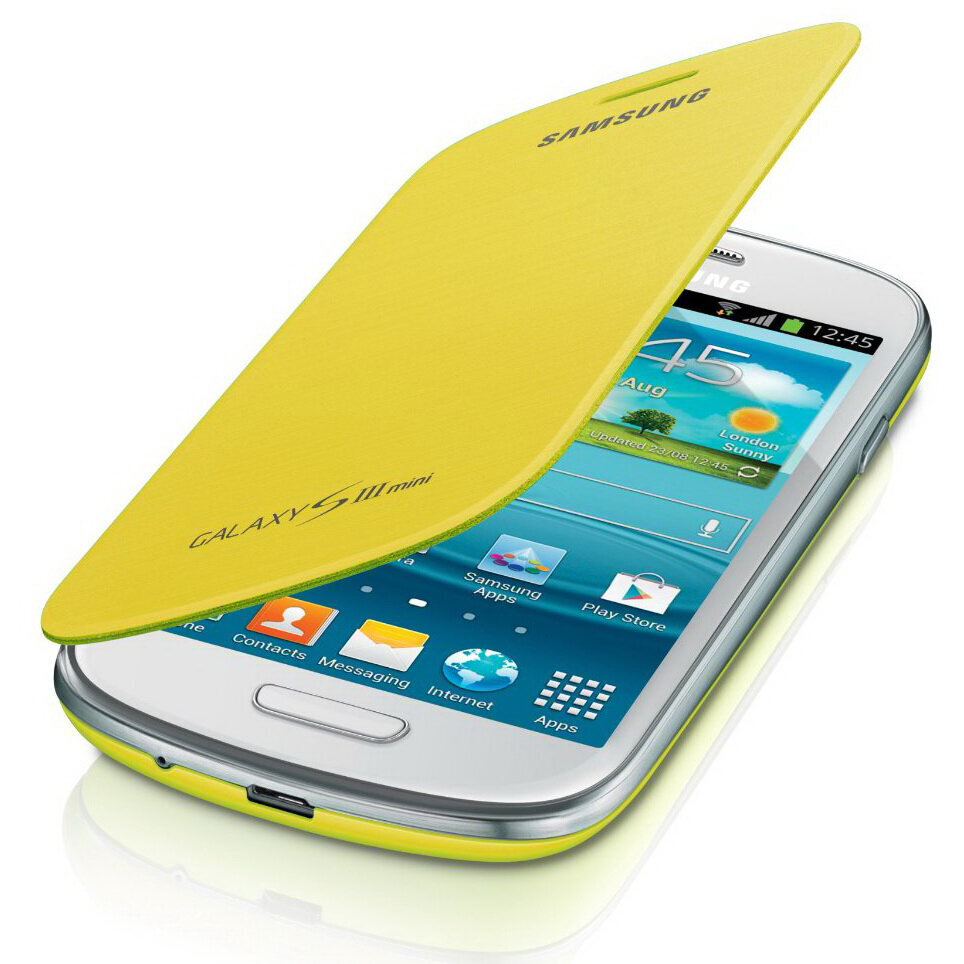 Samsung Galaxy S3 mini Flip apvalks, dzeltenā krāsā, Galaxy S3 mini,  Dzeltena cena | 220.lv