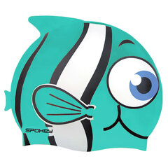 Шапочка для плавания детская Spokey Rybka, синяя цена и информация | Шапочки для плавания | 220.lv