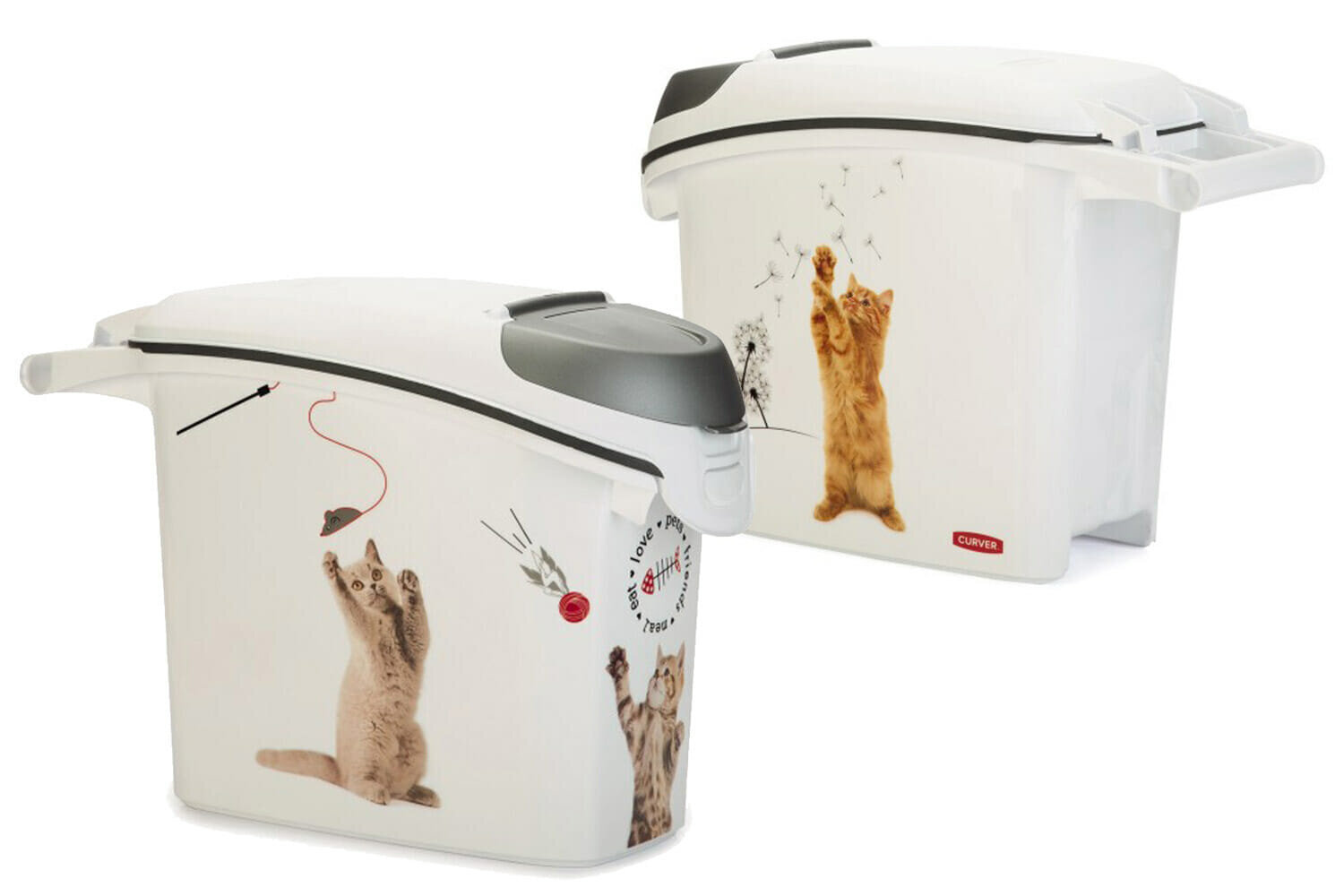 Trauks barības uzglabāšanai Love Pets Dogs 6kg 15L 23x50x36cm kaķis cena un informācija | Bļodas, kastes pārtikas | 220.lv