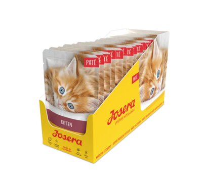 Josera pastēte ar laša eļļu kaķēniem 16x85 g cena un informācija | Konservi kaķiem | 220.lv
