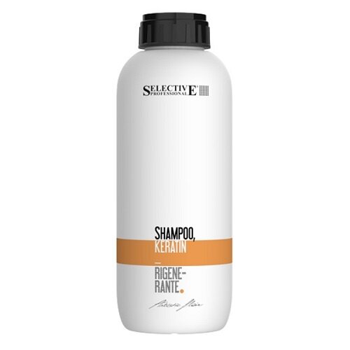 Šampūns matiem ar keratīnu Selective Professional KERATIN 1000 ml cena un informācija | Šampūni | 220.lv