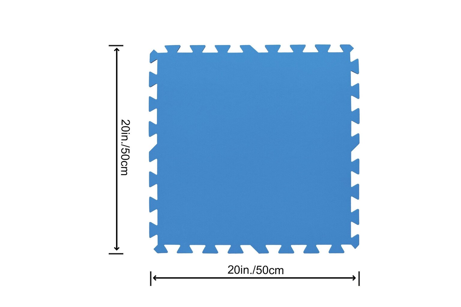 Paklājs baseinam Bestway Flowclear 50x50 cm, 9 gab. cena un informācija | Baseinu piederumi | 220.lv