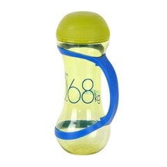 Pudele Dumbbell 560ml gaiši zaļa cena un informācija | Ūdens pudeles | 220.lv