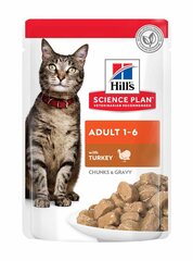 Hill's Science Plan Adult корм для кошек с индейкой, 12x85 г цена и информация | Консервы для котов | 220.lv