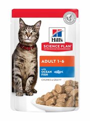 Hill's Science Plan Adult корм для кошек с рыбой, 12x85 г цена и информация | Консервы для котов | 220.lv