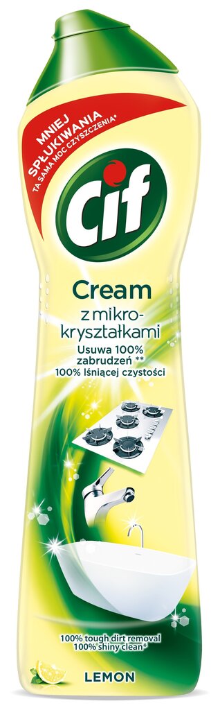 Cif biezs tīrīšanas pieniņš lemon, 540 g cena un informācija | Tīrīšanas līdzekļi | 220.lv