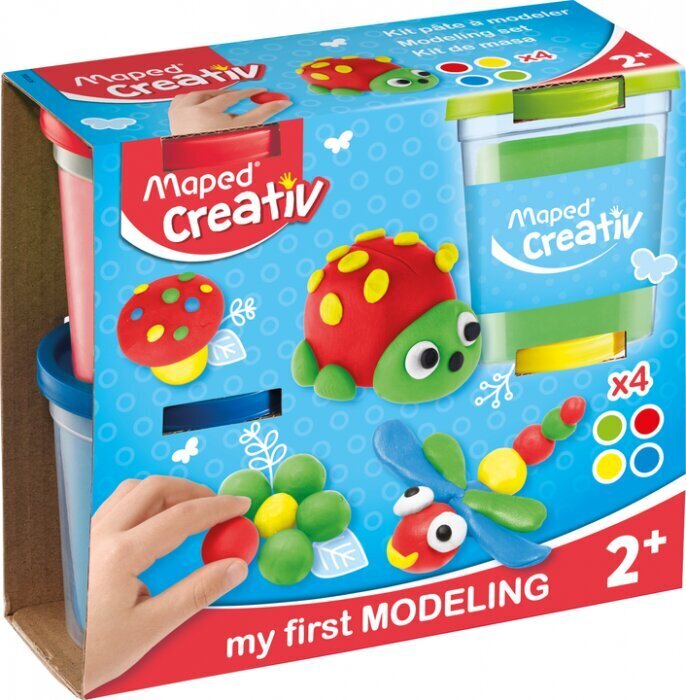 MAPED Creativ veidošanas mīkla 4 krāsas x 120g цена и информация | Modelēšanas un zīmēšanas piederumi | 220.lv