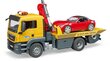 Traktors ar automašīnas modeli Bruder MAN TGS Roadster, 03750 цена и информация | Rotaļlietas zēniem | 220.lv