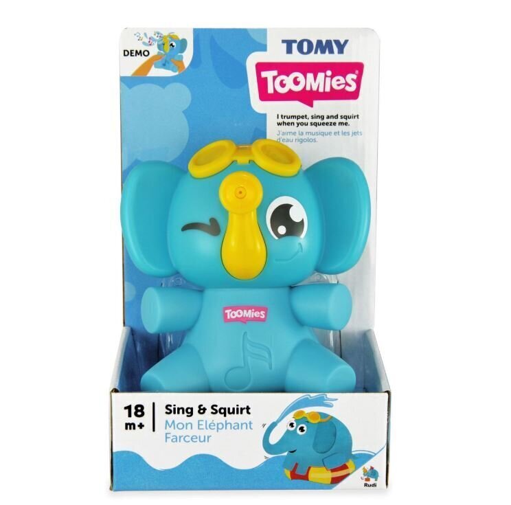 Muzikāla vannas rotaļlieta Zilonis Tomy Toomies, E72815 cena un informācija | Rotaļlietas zīdaiņiem | 220.lv