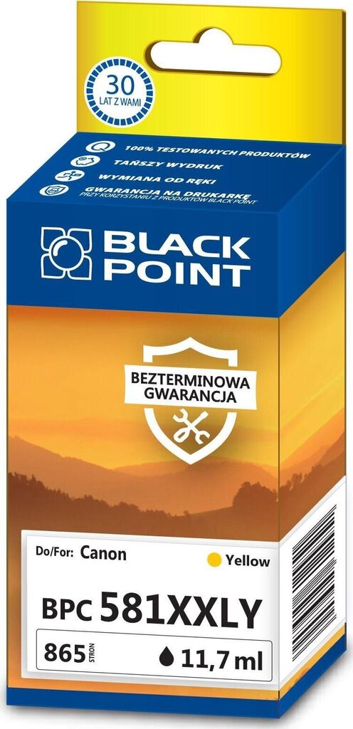 Black Point BPC581XXLY, dzeltena cena un informācija | Tintes kārtridži | 220.lv