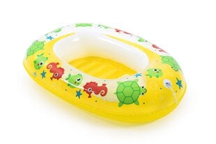 Piepūšamā bērnu laiva Bestway Kiddie Raft, 102x69 cm, zila/dzeltena cena un informācija | Piepūšamās rotaļlietas un pludmales preces | 220.lv