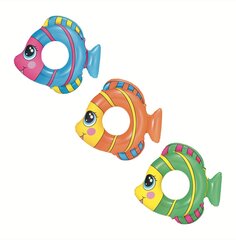 Peldēšanas riņķis Bestway Friendly Fish, dažādas krāsas cena un informācija | Piepūšamās rotaļlietas un pludmales preces | 220.lv