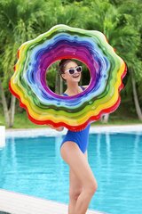 Peldēšanas riņķis Bestway Rainbow Ribbon, dažādas krāsas cena un informācija | Piepūšamās rotaļlietas un pludmales preces | 220.lv