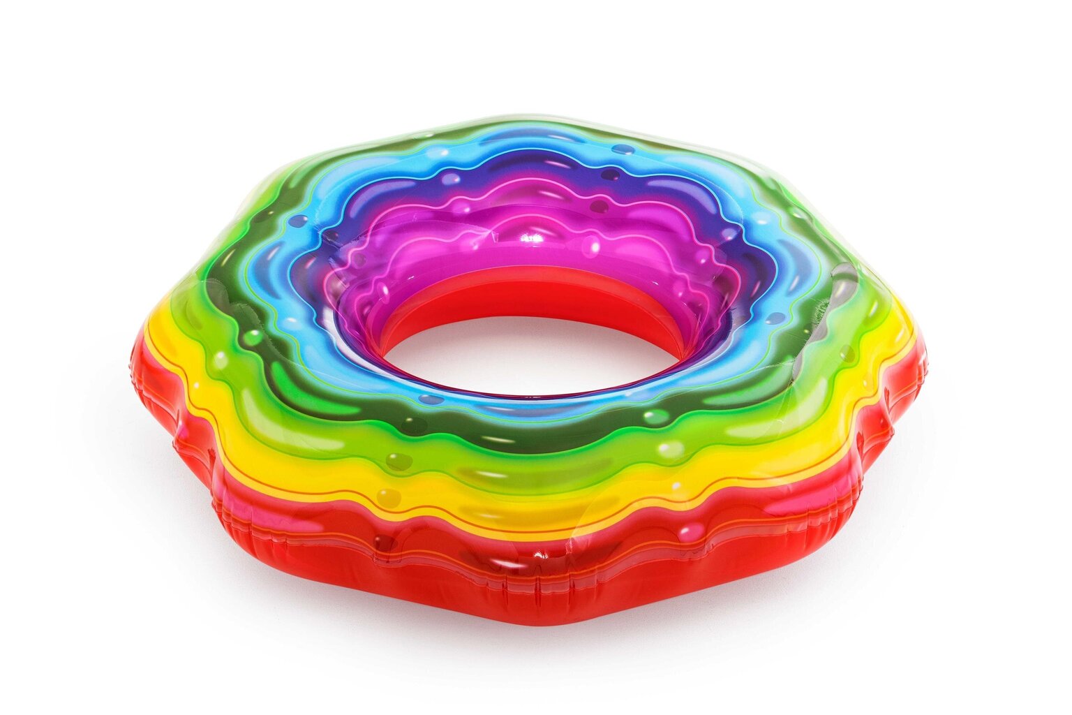 Peldēšanas riņķis Bestway Rainbow Ribbon, dažādas krāsas cena un informācija | Piepūšamās rotaļlietas un pludmales preces | 220.lv