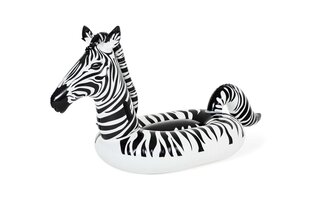 Надувной плот со светодиодной подсветкой Bestway Lights 'n Stripes Zebra, черный/белый цена и информация | Надувные и пляжные товары | 220.lv